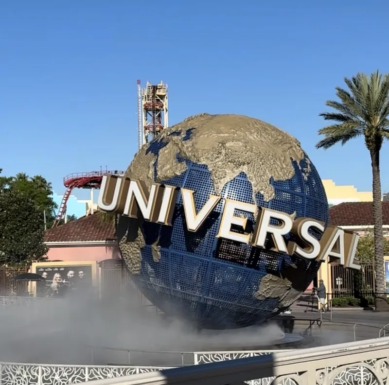Universal Orlando theme park entrance